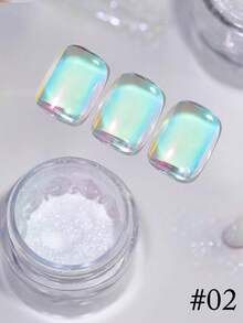 Polarized Glitter Nail Powder, Y2K Mirror Magic Powder, Fairy Aurora Moonlight Powder/Glitter, Summer Nail Art, Suitable For Women And Girls At Home, Work, Outdoor Travel, Gift Giving, Family DIY Nail Salon, Special Gift - Multicolor - View 3