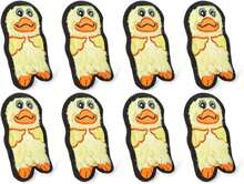 Outward Hound Durablez Minis Stuffing-Free Squeaky Interactive Dog Toy, Tough Plush, Penguin, Blue, XS - Con vịt - Xem 7