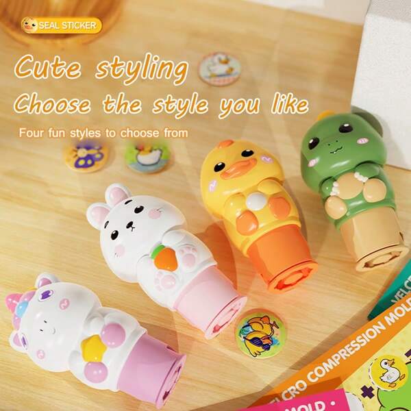 1 set de 100 pièces/102 pièces/202 pièces de tampons récompense pour enfants - canard/lapin/dinosaure (avec 200/100 pièces d'autocollants + livre d'histoires), tampons d'animaux de dessin animé mignons pour améliorer les mathématiques des enfants et les encourager, détente créative, autocollants de récompense pour la maternelle, tampons magiques, cadeau d'anniversaire/Noël/Thanksgiving