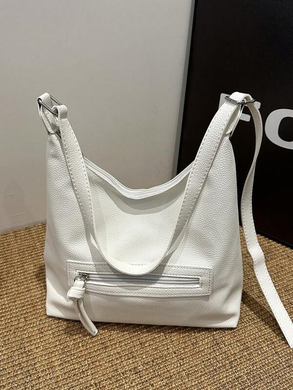 New Women Soft PU Leather Zipper Armpit Shoulder Bag, Fashion Cross-Body Bag