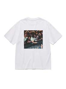 Vintage The Hangover Playing Poker Crewneck T-Shirt, Funny The Hangover Movie Tee Gift For Boyfriend Menswear Top StreetwearSpring And Summer Comfortable Printed T-Shirt - 白色 - 查看 1