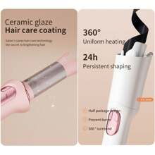 2000mAh Rechargeable Battery 35W Max Portable USB Charging Rotating Curling Iron, Wireless Automatic Hair Curler, 160-200℃ Temperature Control, Anti-Scald, Ideal For Dry Hair, Gift For Long Hair