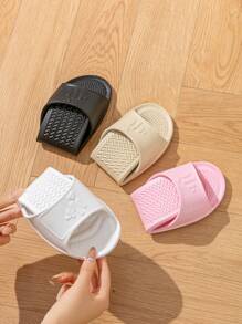 Ciabatte da viaggio pieghevoli unisex in EVA, ciabatte da doccia per interni con massaggio, ciabatte piatte antiscivolo ad asciugatura rapida unisex, ciabatte da camera/soggiorno semplici di colore unito, adatte per tutte le stagioni