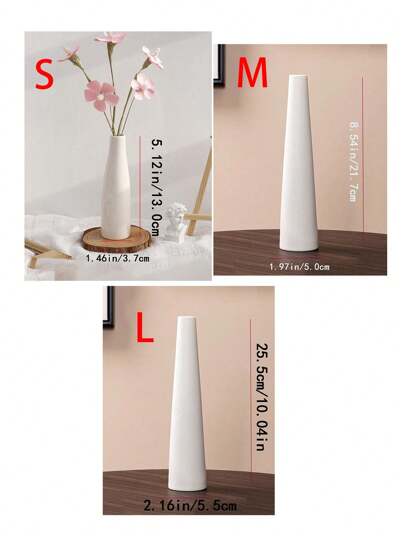 1pc Minimalist Vase ative Dried Flowers, Ins Home Birthday Graduation Back To School Room Supplies Flower Glass view 10