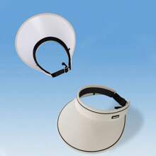 1pc Summer Foldable Outdoor Sunshade Hat With UV Protection, Empty Top, Neck Protection, Women's UV Sun Hat, Summer Large Brims, Riding, Face Covering, Flexible Sunscreen, Versatile Sun Hat