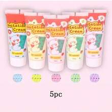 5 paquetes de 50g Pegamento de crema falsa de juguete Decoden Cream, decoración de resina para joyería y manualidades, para hacer fundas de teléfono móvil, accesorios para el cabello, decoración (empaquetado de estilo aleatorio) - Multicolor - Ver 10