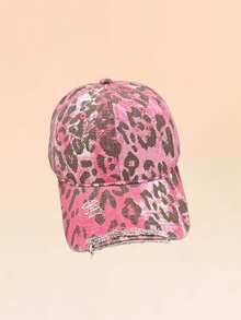 1pc Or 3pcs/Set Women Leopard Print Hat, Suitable For Daily Outfits - A - View 8