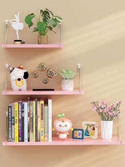 1 件浮动壁架，乡村风格木质卧室壁架，农舍浴室搁架，储物悬挂架，壁挂式置物架，悬挂式植物架