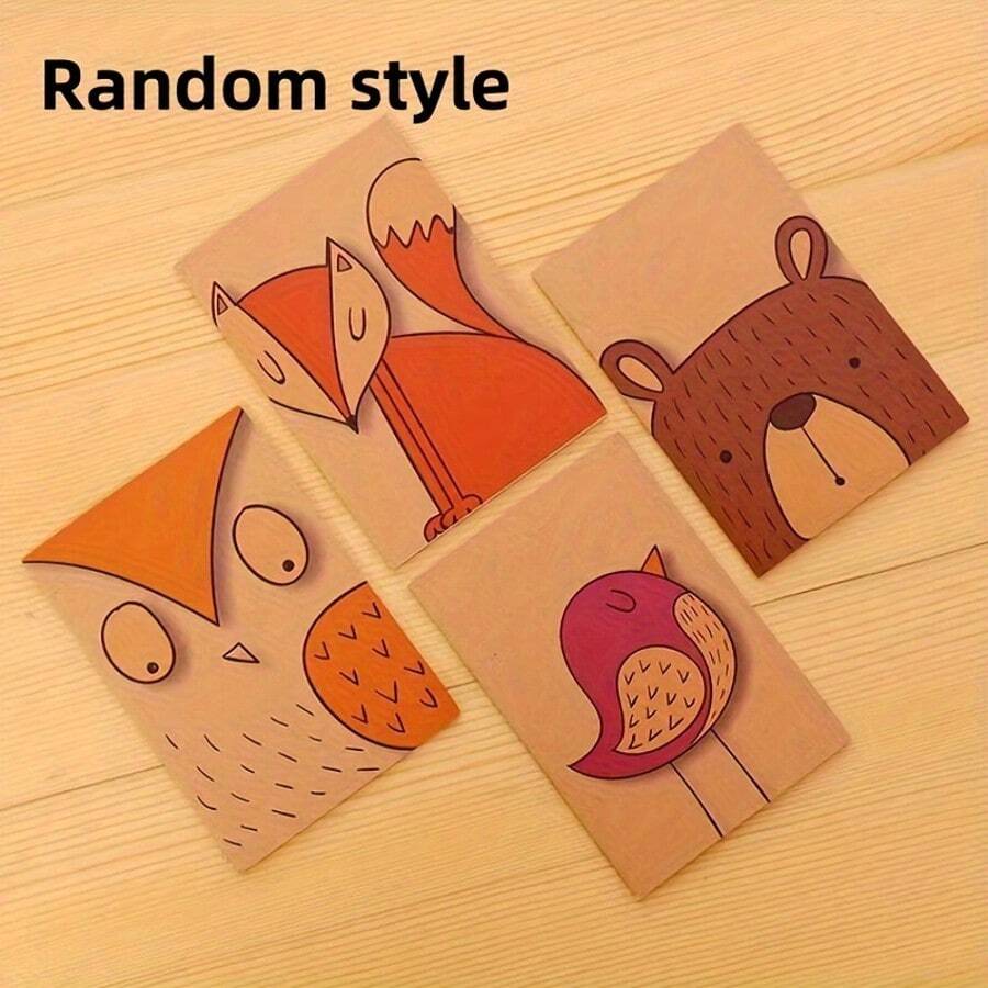 10pcs Cartoon Mini Pocket Notebook - Diary Journal