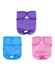 3 Packs Female Dog Diaper Luxury Washable Reusable Dog Diapers (Stylish Pattern) - Female Dog Diapers, Doggie Diapers, 3 Packs - Multicolor - View 14
