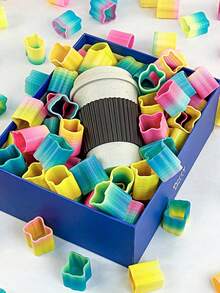 5 قطع/10 قطع/علبة مجموعة نافورة قوس السحرية، أشكال وألوان عشوائية، هدايا حفلات إبداعية وهدايا عيد ميلاد للأصدقاء - متعدد الألوان - مشاهدة 3