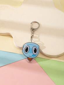 1 Pc Acrylic Cute Cartoon Cute Big Head Dandy'S World Purple Video Game Theme Keychain Pendant Backpack Ornament/Bag Accessories/School Bag Accessories/Purse Pendant/Friend's Gifts Car Accessories Bag Charm Backpack For School Goth Y2k - Multicolor - View 16