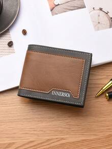 Men's Short Wallet, Fashion Bifold Wallet, PU Leather Multi-Card Slots Coin Purse, Unisex Travel Card Holder, Business Casual Leather Wallet, Christmas Gift - Multicolor - View 6