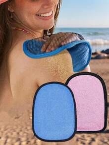 1 件套沙滩手套沙滩沙手套沙滩沙清洁手套擦拭沙滩手套适用于海滩沙箱海滩活动水上活动沙滩场合大海和沙滩配件旅行必需品旅行配件沙滩必需品 - 彩色 - 查看 2