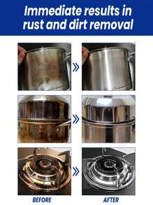1 Set Stainless Steel Cookware Cleaning Agent, Kitchen Appliances & Surface Oil Stain Remover, Pot Bottom Dirt Cleaner, Random Old/New Version