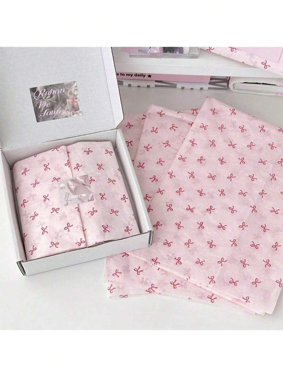 Aesthetics40pcs/20pcs/10pcs 19.68in*27.56in Bowknot Sydney Wrapping Paper Bouquet Packaging Materials Back
