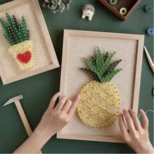 DIY String Art Kit mit Zubehör und Rahmen für Kinder Studenten Erwachsene Anfänger Haus Wanddekorationen einzigartiges Geschenk