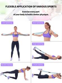 Widerstandsbänder, Acht-förmiges Widerstandsband, Acht-förmige Widerstandsbänder mit Griffen, Saludea Widerstandsband, Widerstandsbänder für Rückenübungen, Widerstandsbänder für Arme für Frauen & Männer, Dehnungs-Fitnessriemen für ganzkörpertraining, Brustexpander, Yoga Gym Fitness Zugseil, Krafttraining, Schultertrainer für Zuhause, Gesundheitsgeschenk