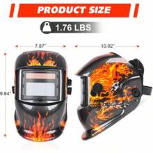 True Color Solar Powered Auto Darkening Welding Hood Helmet For TIG MIG ARC