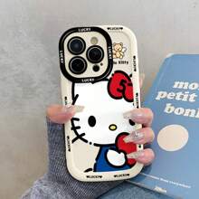 Süße Katzen-Handgelenkband Handyhülle kompatibel mit iPhone 16 Pro Max, iPhone 15 Pro, iPhone 14 für Frauen