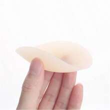 1 Pair Silicone Reusable Nipple Covers - Self-Adhesive Breast Petals For Dresses, Swimwear, Marathons, Unisex