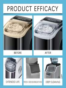 jakehoe Ice Maker Cleaning Tablet, Gentle Home Use Descaling & Deodorizing Ice Maker Cleaning Tablet