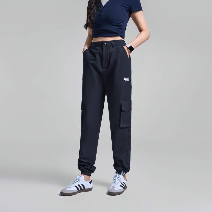 Adidas Originals Women's Casual Retro Pocket Cargo Pants, GD3071 - Black - View 1