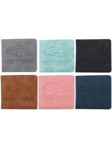 1pc Modern Style Car Registration & Insurance Card Holder - Wallet, Featuring Fashionable Car Pattern, Perfect For Storing Vehicle Documents And Travel Essentials, Travel Accessory | Minimalist Design, Car Accessories, Motorcycle License Plate Holder, Driver's License & Insurance Card Protector - Compact Short Multi-Functional Car And Motorcycle Document Organizer Pouch With Registration & Insurance Graphics - Multicolor - View 7