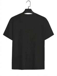 Big Latto Graphic T-Shirt Design - Instant Download DTF/PNG File |   High-Resolution Bootleg Tee Template |   Printable StreetwearSummer Party Casual Fashion T-Shirt Loose Casual T-Shirt For Street Rock - Black - View 2