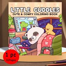 (Una versión deluxe actualizada, papel grueso de 22 páginas, 20 * 20cm) Libro para colorear lindo y cómodo, papel de acuarela, cubierta única, espacio cómodo para colorear, adecuado para que los adultos se relajen cómodamente | Día de San Valentín, Navidad, Halloween, Año Nuevo, Año Nuevo, Cumpleaños y fiestas. El regalo perfecto para todo tipo de festivales, adecuado para amigos, familiares y colegas, libros para colorear, libros, vuelta al colegio, material escolar - Una pieza - Ver 5