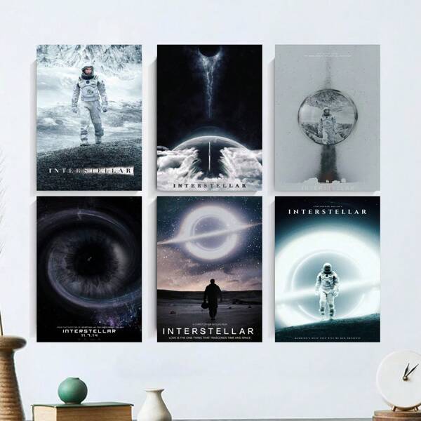 Set Of 1/3/6 Pcs Pop Movie Wall Arts Posters, Sci-Fi Movie Art Prints, Vintage Movie Prints, Canvas Posters Printing, Modern Office, Study, Living Room, Bedroom, Home Decoration Unframed-Style ﻿ ,Wall Art With Frame