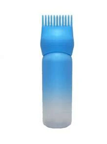 Bottiglia applicatore per tintura per capelli degradante da 160 ml con punta a pettine - strumento di precisione per colorazione dei capelli e trattamento del cuoio cappelluto - bottiglia per tintura multiuso con scala graduata per l'applicazione di oli