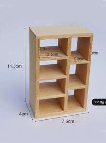 1pc 1:12 Scale Wooden Handmade Doll House Cabinet, Can Be Used As Shoe Cabinet, Storage Rack, Bookshelf, Display Shelf, Wine Cabinet, Drawer Cabinet, Multifunctional Cube Cabinet, Exquisite Dresser, Suitable For Various Placements, Applicable For Various Projects