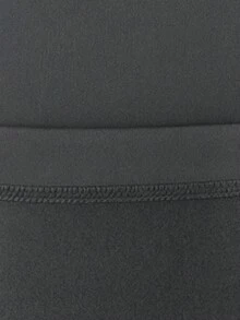 Black Flannel Plush Leggings Youth For Teens - màu đen - Xem 3