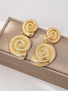 1 Set European And American Style Versatile Exaggerated Conch Necklace Set For Beach Vacation - Leopard Print Conch Necklace Set - View 14