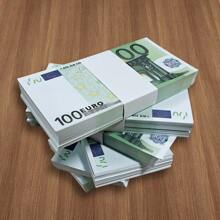 30*15mm Replika Mini 100 Euro Nominał Papieru Prop, 110*61,5mm 100 Euro Nominał Papier Prop może być używany do Origami Świątecznego, Papier Prop Atmosfera Imprezy, Fałszywe Banknoty