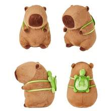 Kawaii Capybara Keychain Plush Pendant Simulation Capybara Doll Cute Anime Stuffed Birthday - Carpincho+Naranja - Ver 9