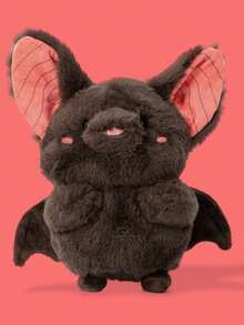 1 PCS 25CM/9.84 Inches Kawaii Fat Bat Plush Doll Cute Flying Bat Plush Toy Soft Stuffed Animals Plush Lovely Goods For Girls Boys Friend Family Birthday Halloween Holiday