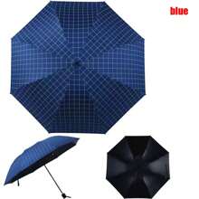 1 Stück Unisex Multifunktionsschirm, Stahlrippen windfest, Vinylbespannung wärmeisolierend und wasserdicht, 8 Rippen 3-fach faltbar, kompaktes Design, UV-Schutzfaktor 40 für Sommer-Abkühlung, Strand, Reise