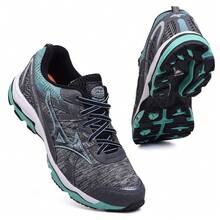 Mzo Men's Soft Lightweight Comfortable Sports Gym Fit Sneakers - 水綠石墨 - 查看 2