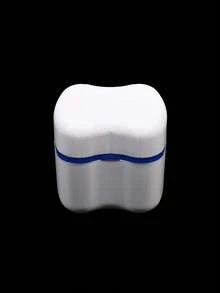 Denture Bath Case With Basket Denture Bath Cleaning Box Container Soaking Cup Cleaner Retainer Case Holder For Dentures For False Teeth
