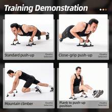 Push-Up Stand, Home Fitness Equipment, Arm Strength And Chest Muscle Training Aid, I-Shaped Push-Up Stand - Dark Blue - View 8