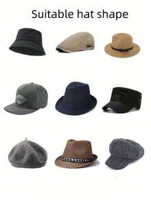 30pcs Disposable Cap Sweatband, Absorbent Cap Pads, Anti-Stain Baseball Cap Stickers Boy Valentine Heart Women's Valentine - Multicolor - View 5