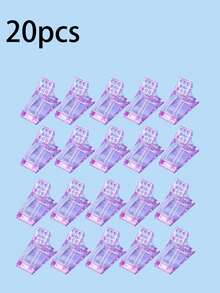 10/5/3/1pc Fixing Clip Set, Nail Extension Gel Mold, For Rapid Forming Gel, Crystal Extension Gel False Nail Mold Fixing Clip, DIY Nail Art Tools