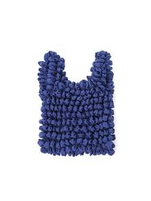 1 件折叠褶皱收纳袋魔术扩展气泡弹力稻草袋迷你袋大容量购物袋柔性拉伸袋可重复使用折叠购物手提袋旅行便携式收纳袋 - 彩色 - 查看 22