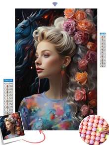 定制个人花卉和风景婚礼宠物钻石画套件，个性化 5D DIY 钻石画彩色梦幻画架全套趣味组合拼图玫瑰大小星形捕光器向日葵，儿童艺术活动，多功能，装饰性，可重复使用，精致，时尚，高品质，色彩鲜艳，现代，定制，个性化，独特，适合他的理想礼物，适合她的理想礼物，男朋友，爸爸，女朋友，妈妈，家人，朋友，茶室，家庭，花园，办公室，周年纪念日，情人节，母亲节，生日，父亲节，毕业典礼，婚礼，乔迁 - 彩色 - 查看 3