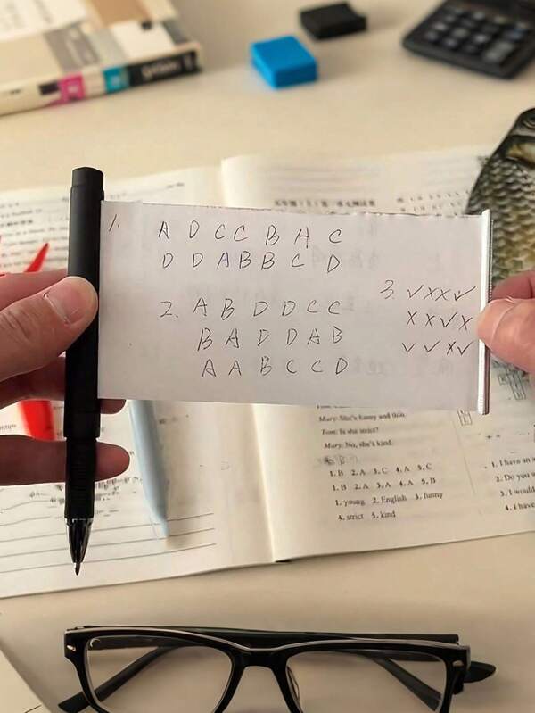 1 Reusable Pen With Expandable Memo Pad, Made Of Plastic Material, A Multifunctional Writing Tool For Exams And Notes Taking
