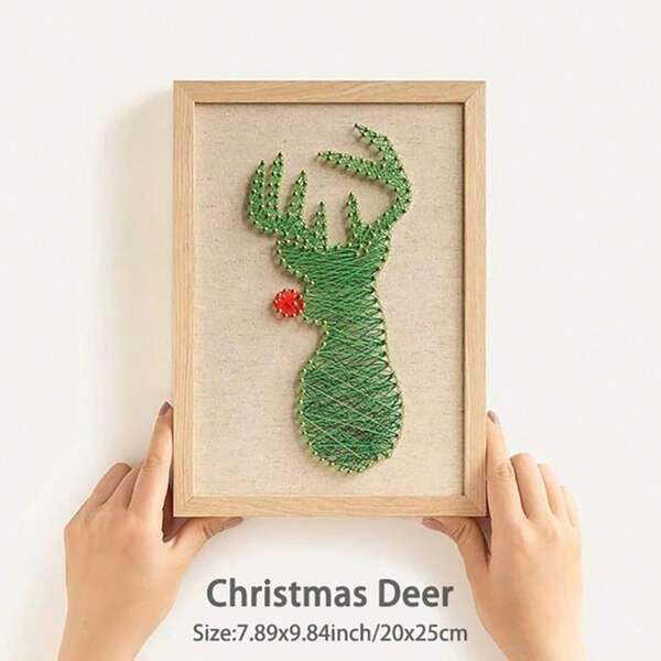 DIY String Art Kit mit Zubehör und Rahmen für Kinder Studenten Erwachsene Anfänger Haus Wanddekorationen einzigartiges Geschenk