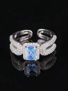 MOONSO Exquisiter hochwertiger einzigartiger Damenring, elegant für Bankette, Partys, Feiertage, Jahrestage, hochwertig als Geschenk, R8413