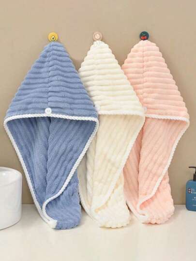 Candy Bar Dry Hair Cap For Women New Thick Super Absorbent Quick-Drying Household Dry Hair Towel Shampoo Shower Cap Back To School Hair Bonnet Shower Towels For Beauty Salon, Hotel Sports,Home Essentials, Towel, Skin Care